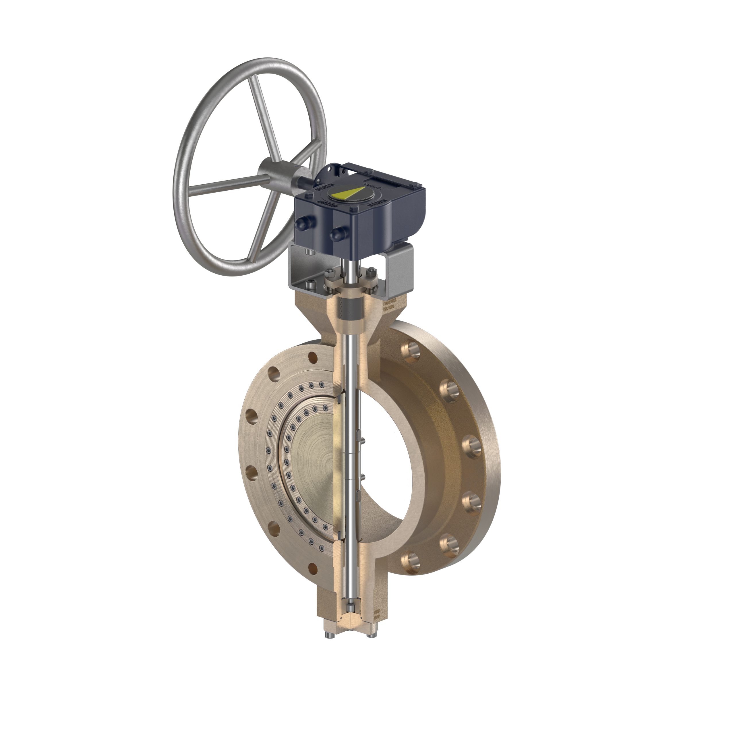 Shipham Valves BU06 Triple-Offset Butterfly Valve with double flanged body