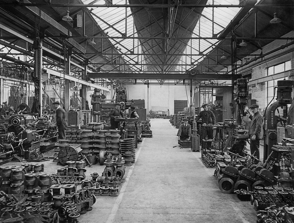Shipham Valves old manufacturing facilities and machinery